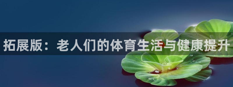 意昂4娱乐网站：拓展版：老人们的体育生活与健康提升
