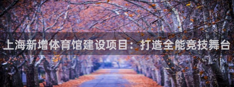 意昂体育4招商电话号码：上海新增体育馆建设项目：打造