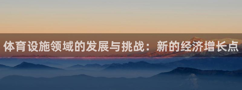 意昂4科技：体育设施领域的发展与挑战：新的经济增长点