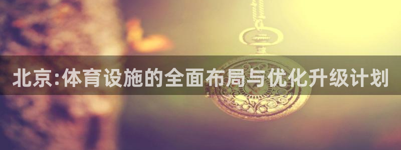意昂4神州：北京:体育设施的全面布局与优化升级计划